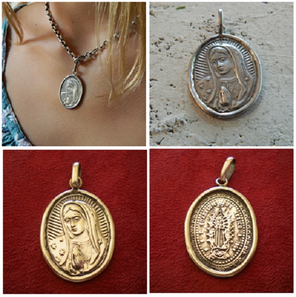 Virgen de Guadalupe oval (plata Mater)