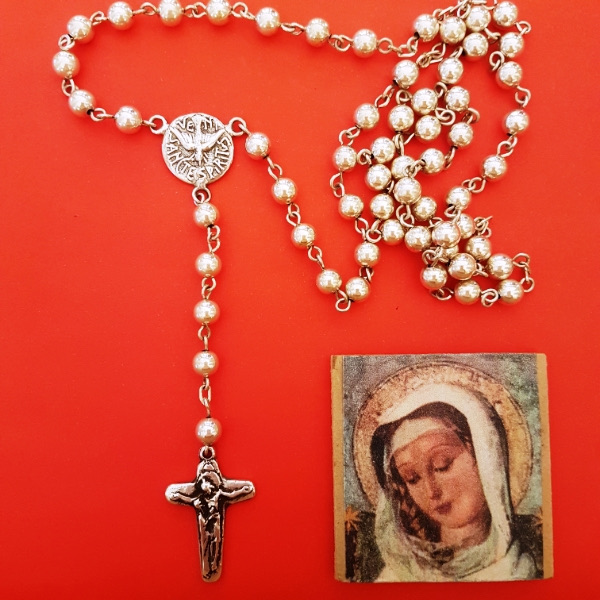 Rosario de Mano Espíritu Santo (plata 900)