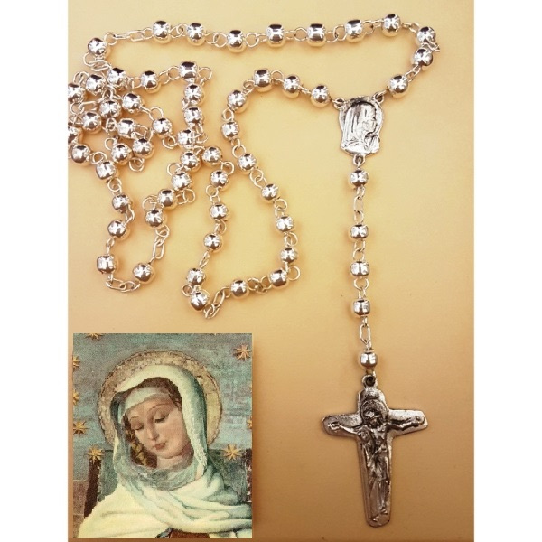 Rosario de mano Virgen Niña (plata Mater)