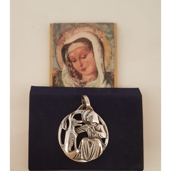 San Francisco y el lobo (plata Mater)